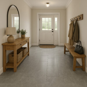 Gulv- og veggflis Pure Grey 31x62 cm – moderne grå naturstein-look fliser til gang og stue